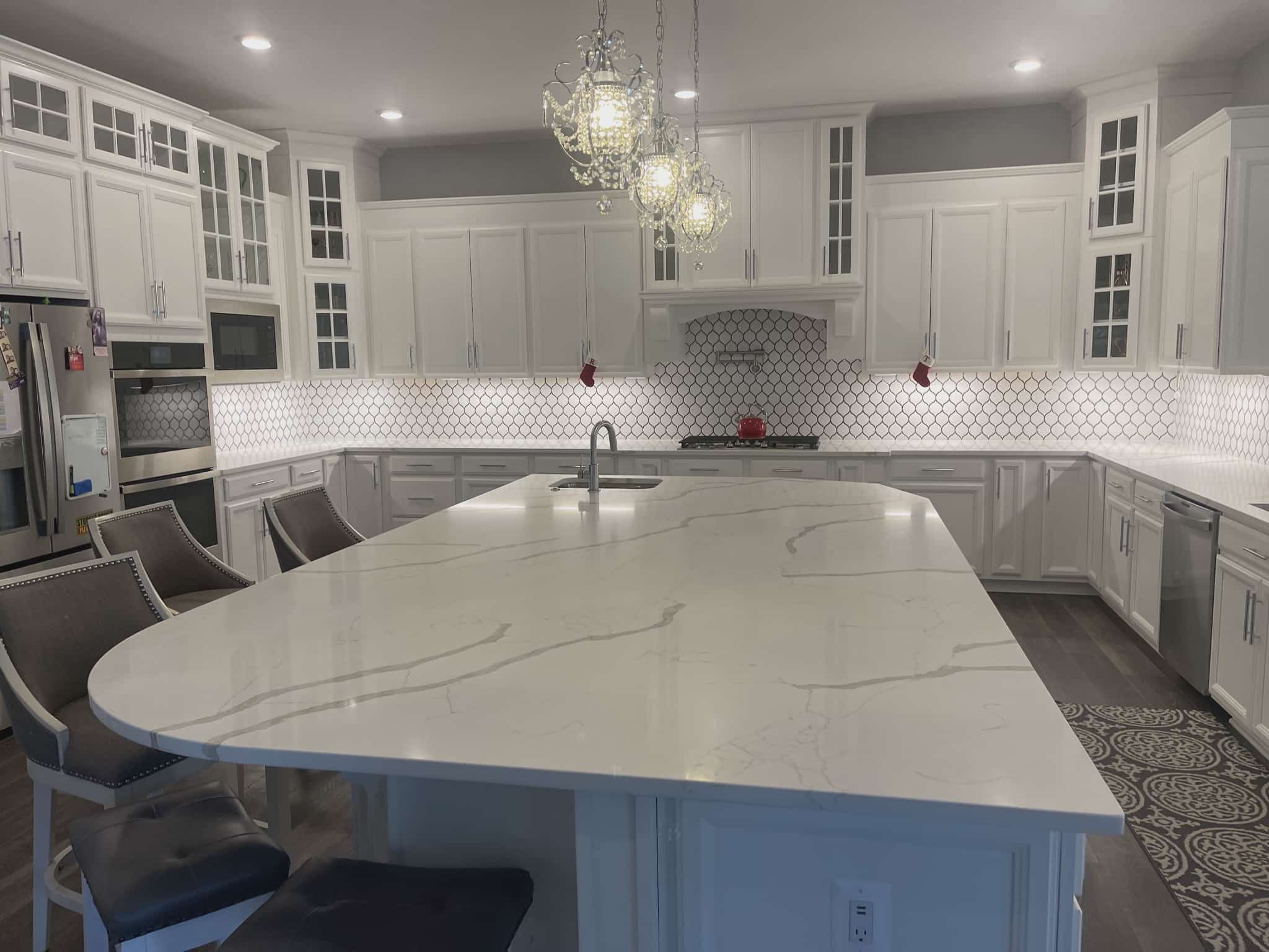 Scalloped Kitchen Backsplash